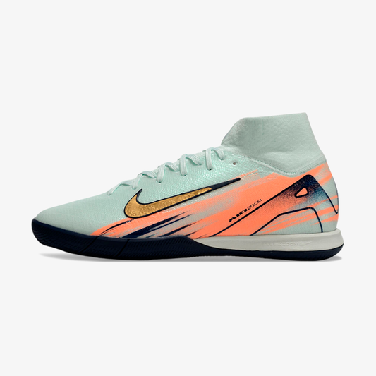 Chuteira Nike Air Zoom Mercurial Superfly 10 Elite  IC - Azul e Laranja