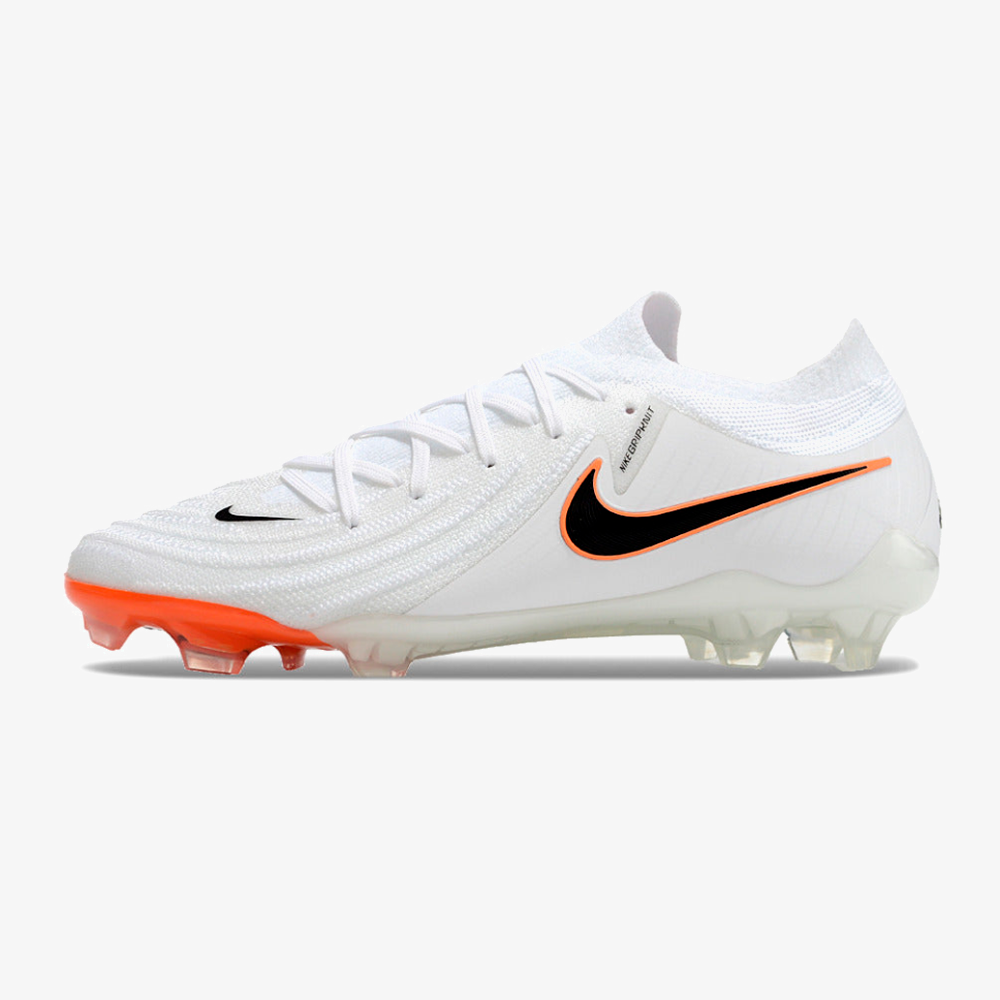 Chuteira Nike Phantom GX II FG - Branca e Laranja