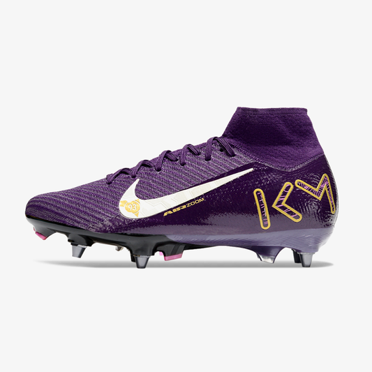 Chuteira Nike Zoom Mercurial SuperFly 10 Elite Kylian Mbappé SG - Roxa