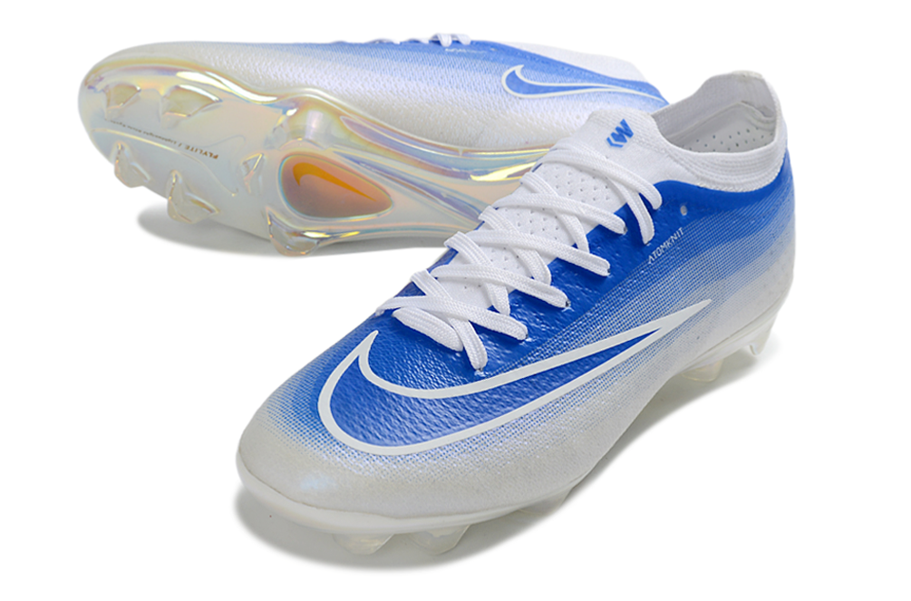Chuteira Nike Air Zoom Mercurial Vapor 17 Elite FG - Branco e Azul