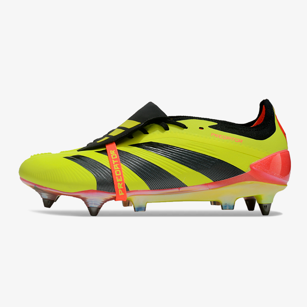 Adidas Predator Elite Fold-Over Tongue SG - Amarela, Preta e Laranja
