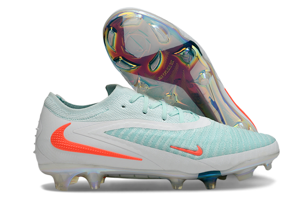 Chuteira Nike Phantom GX 6 Elite - Branco, azul e laranja