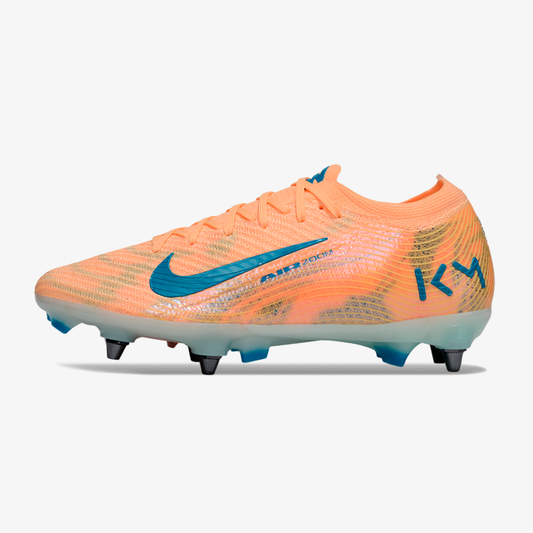Chuteira Nike Air Zoom Mercurial Vapor 16 Kylian Mbappe Elite SG - Laranja e Azul