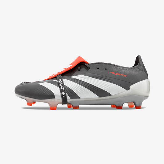 Chuteira Adidas Predator Elite Tongue FG - Cinza e Branca