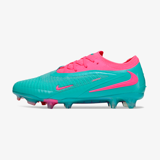 Chuteira Nike Phantom 6 Elite FG - Azul e  Rosa