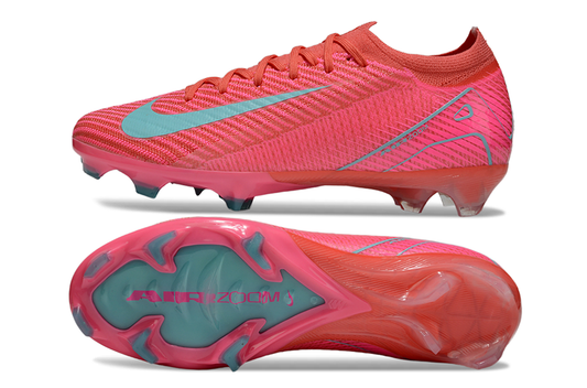 Chuteira Nike Air Zoom Mercurial Vapor 16 Elite FG - Rosa e Azul - Pack Mad Energy