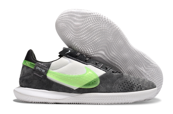 Tênis Futsal Nike Street Gato IC - Preta, Branca e Verde