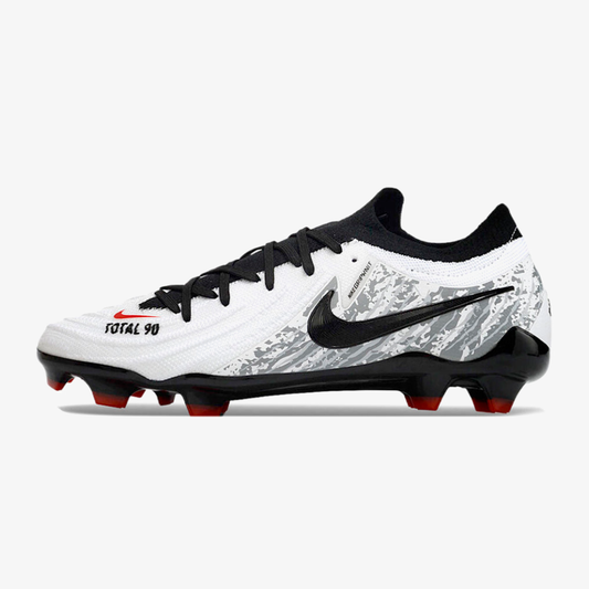 Chuteira Nike Phantom GX II Total 90 FG - Branca, Preta e Vermelha