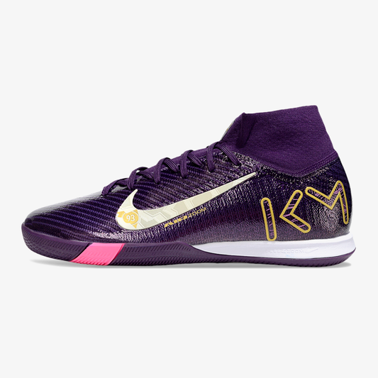 Chuteira Nike Air Zoom Mercurial Superfly 10 Elite Kylian Mbappé  IC - Roxa