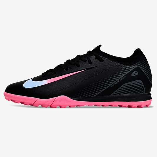 Chuteira Society Nike Air Zoom Mercurial Vapor 16 Elite TF - Preta e Rosa
