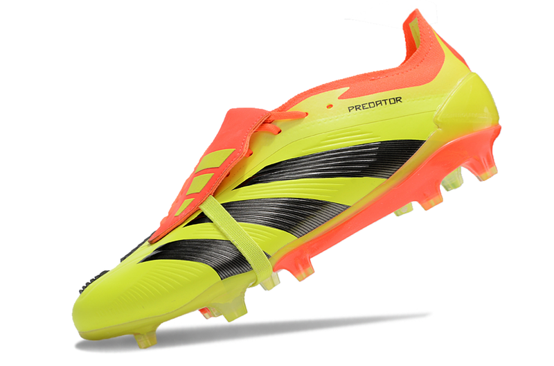 Chuteira Adidas Predator Elite Tongue FG - Amarela e Laranja