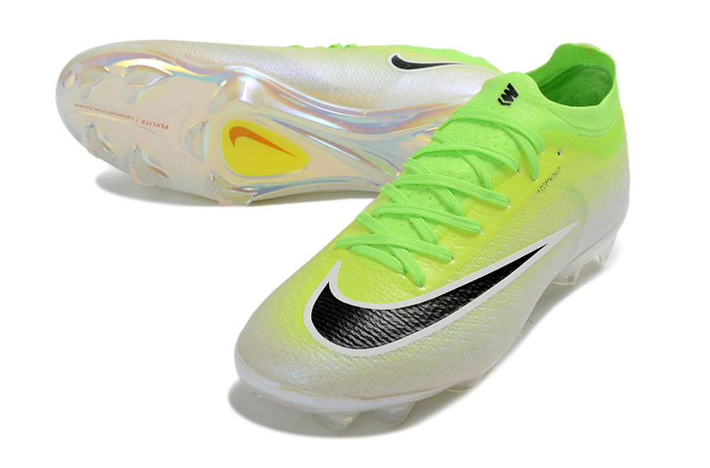 Chuteira Nike Air Zoom Mercurial Vapor 17 Elite FG - Verde e Branco