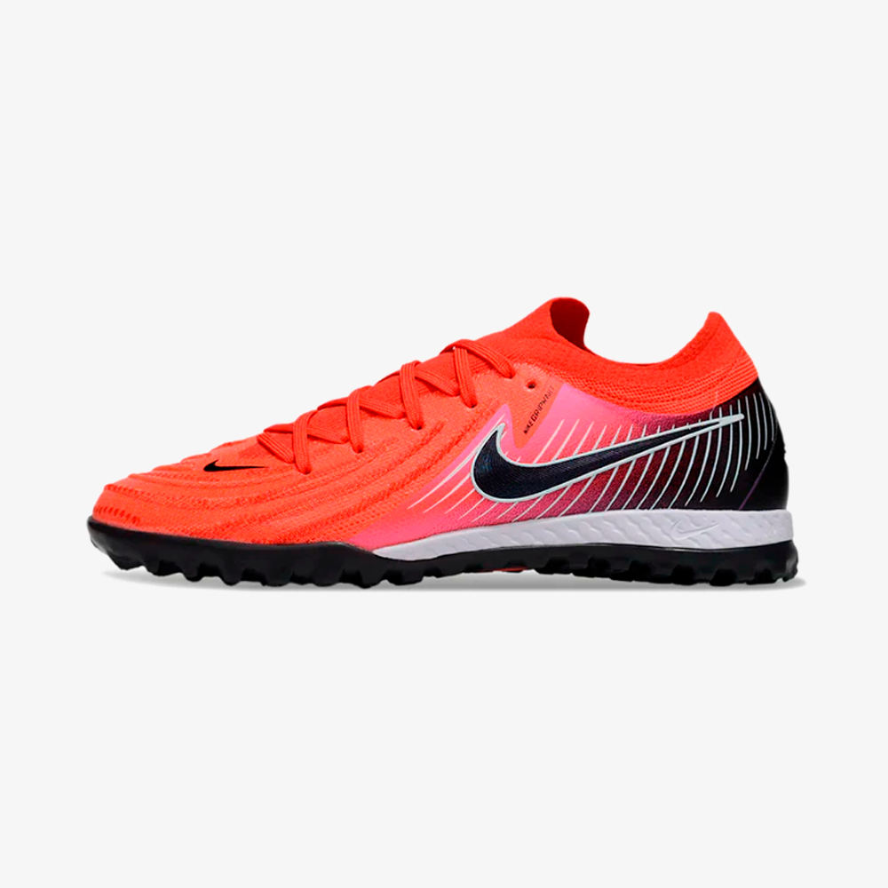 Chuteira Society Nike Phantom GX II TF - Vermelha - vista frontal