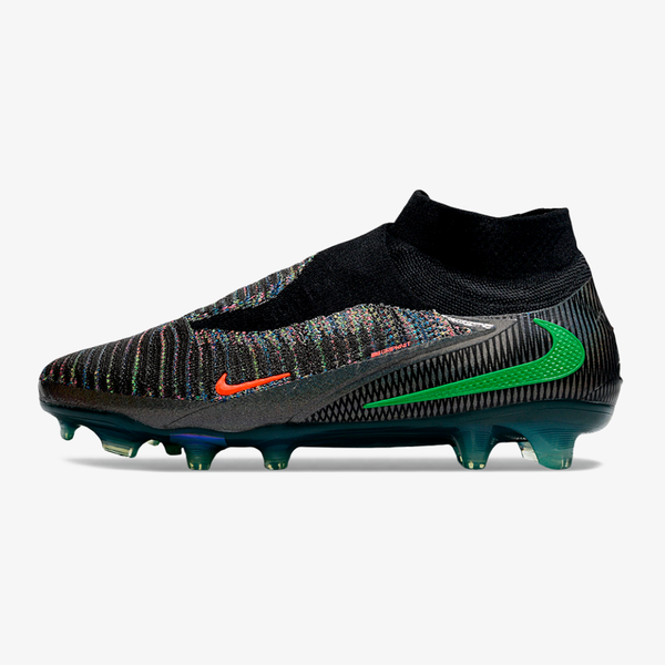 Chuteira Nike Phantom 6 Elite FG - Preto e Verde - EA FC