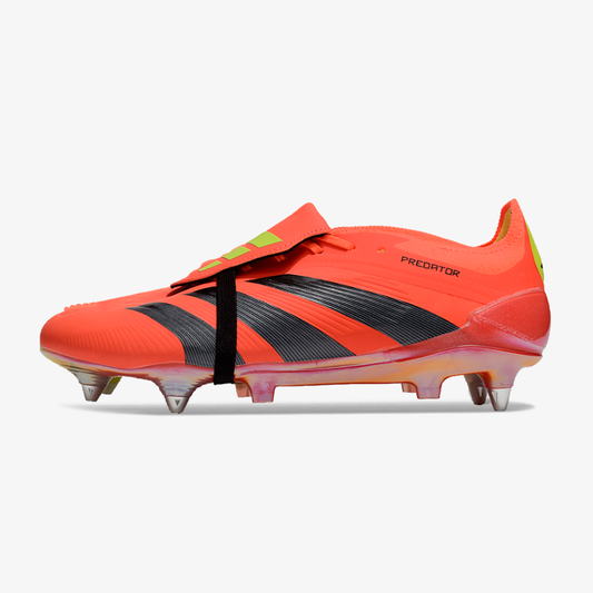 Adidas Predator Elite Fold-Over Tongue SG - Laranja, Cinza, Preta e Verde