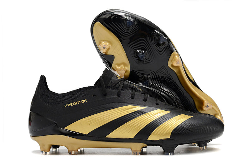 Chuteira Adidas Predator Elite FG - Dourada e Preta