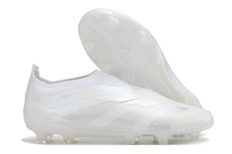 Chuteira Adidas Predator Elite Laceless FG - Branca