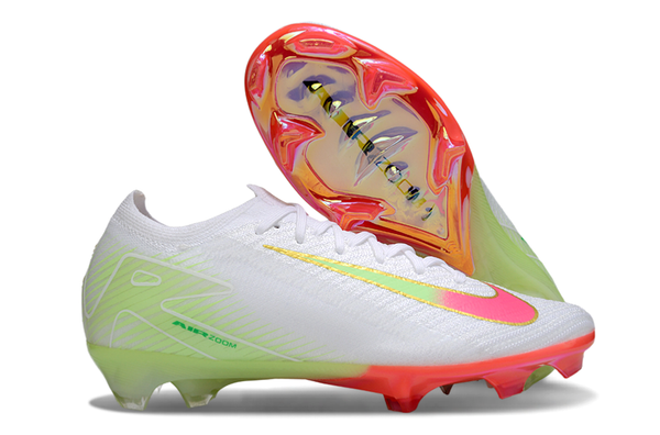 Chuteira Nike Air Zoom Mercurial Vapor 16 Elite FG - Branca, Verde e Rosa