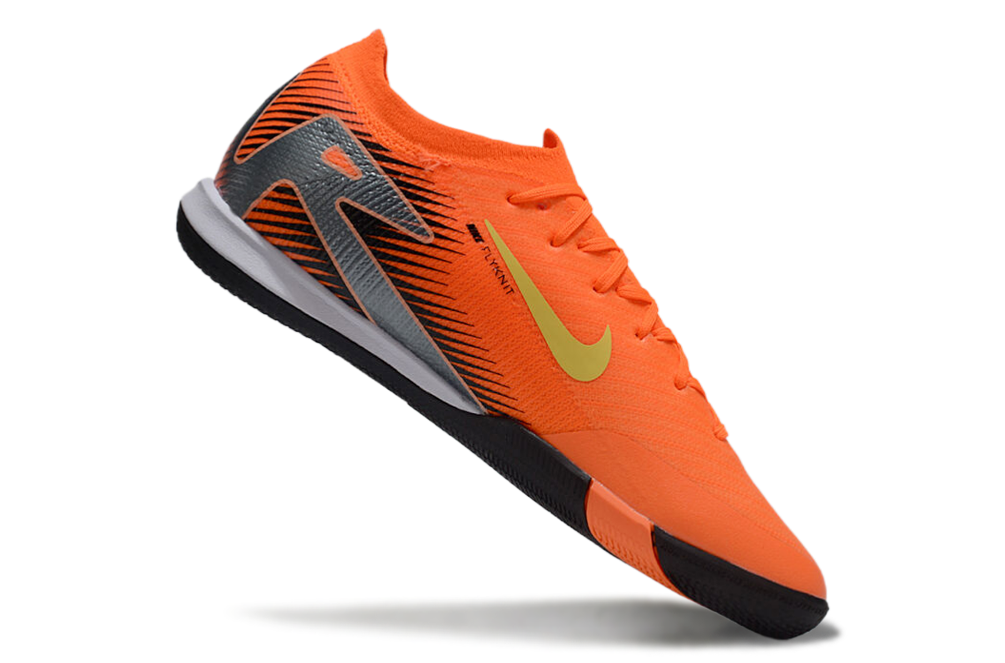 Chuteira Futsal Nike Mercurial Air Zoom Vapor 16 IC -  Laranja, Preta e Verde