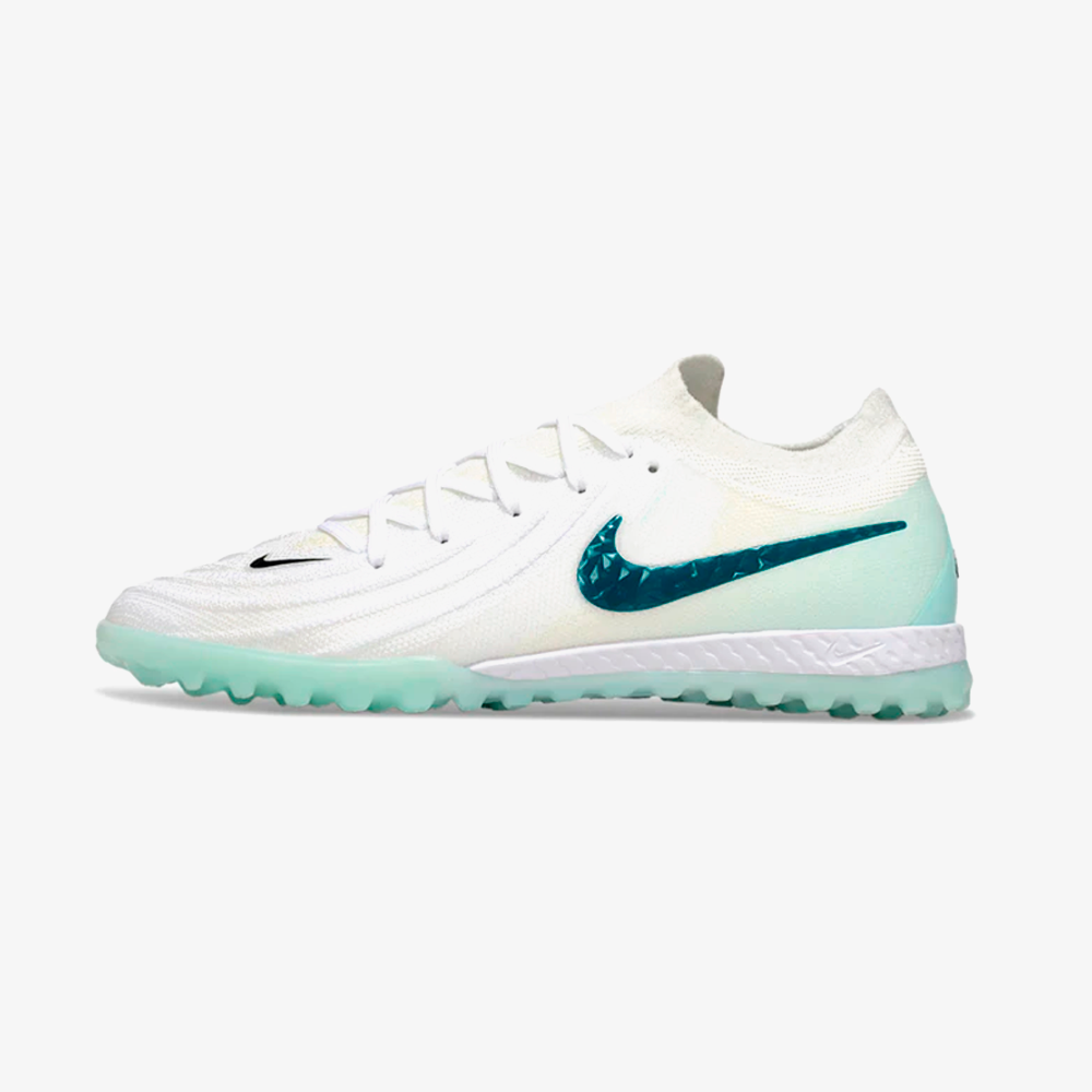 Chuteira Society Nike Phantom GX II TF - Branca e Verde