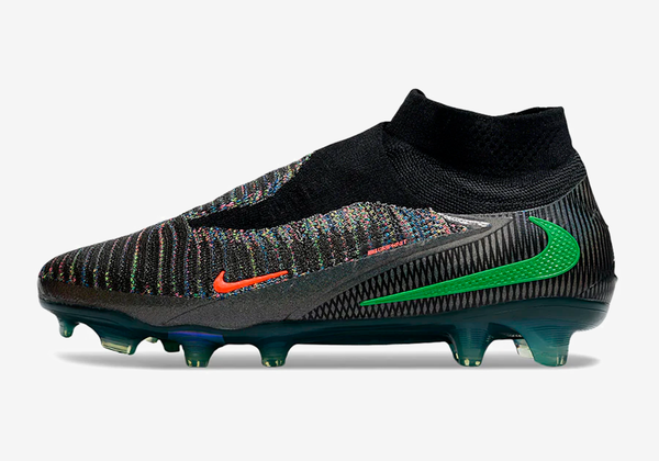 Chuteira Nike Phantom 6 Elite FG - Preto e Verde - EA FC