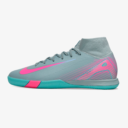 Chuteira Nike Air Zoom Mercurial Superfly 10 Elite  IC - Azul e Rosa