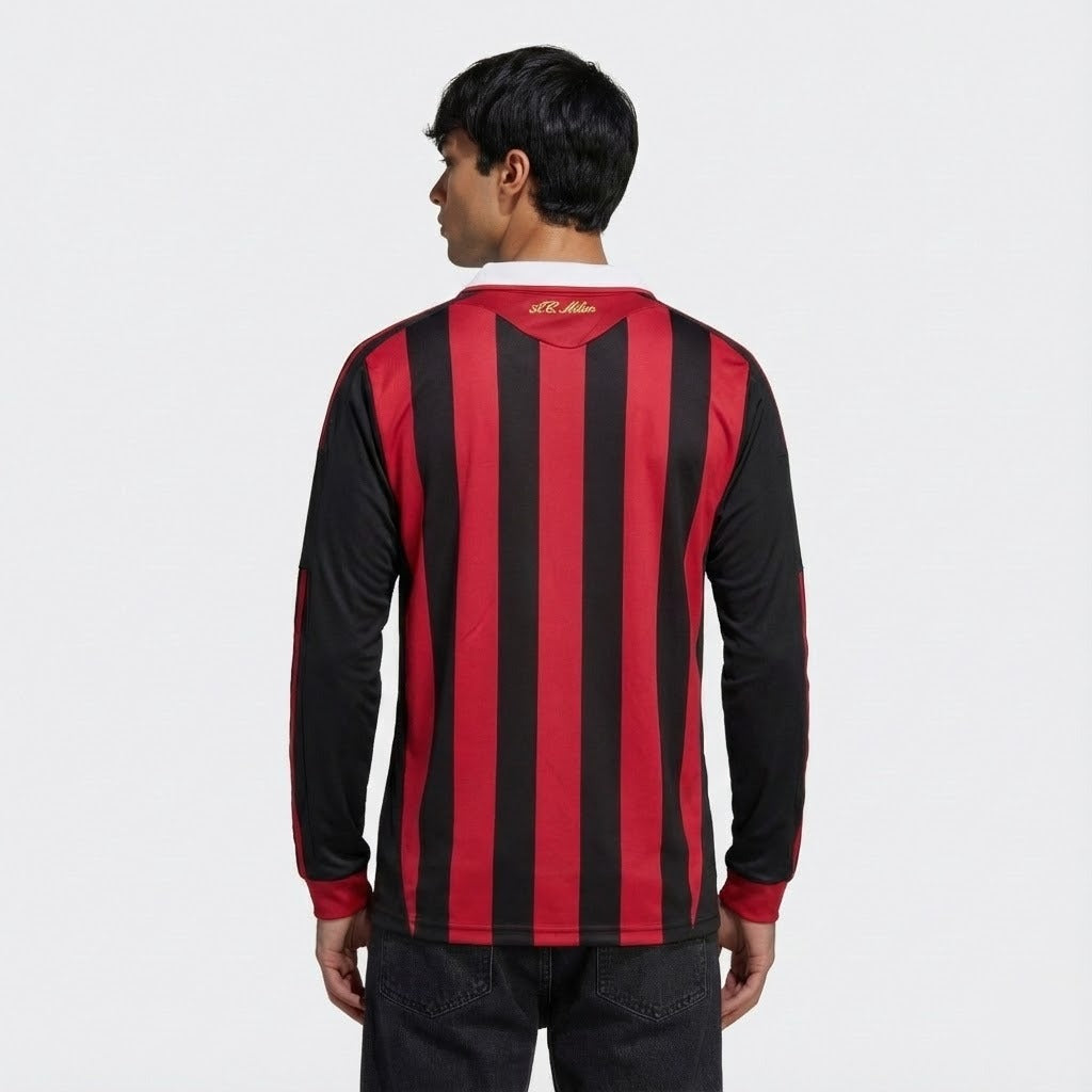 Camisa Retrô Milan 2009/10 I Manga Longa — imagem 2