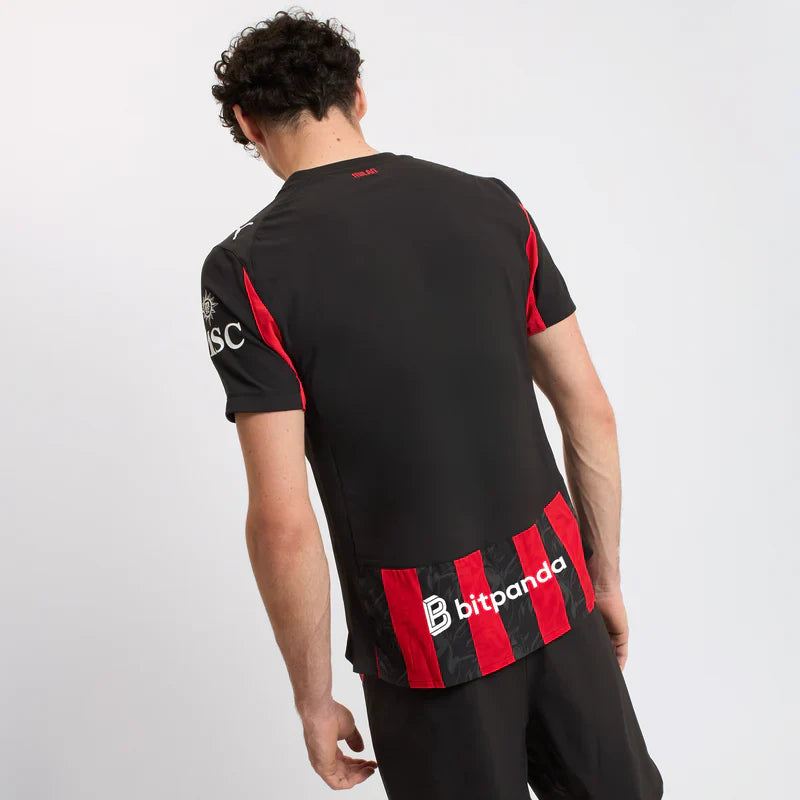 Camisa Milan 2025/26 I - vista traseira