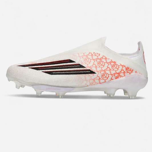 Chuteira Adidas F50 LL YAMAL FG - Branca e Vermelha