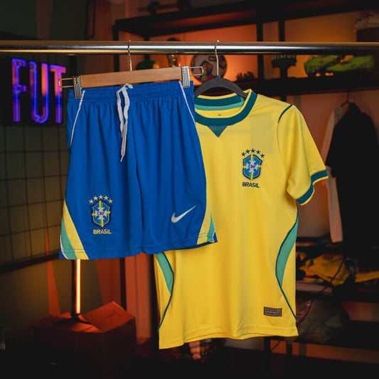Conjunto Infantil Seleção Brasileira 2026/27 I - Pronta Entrega
