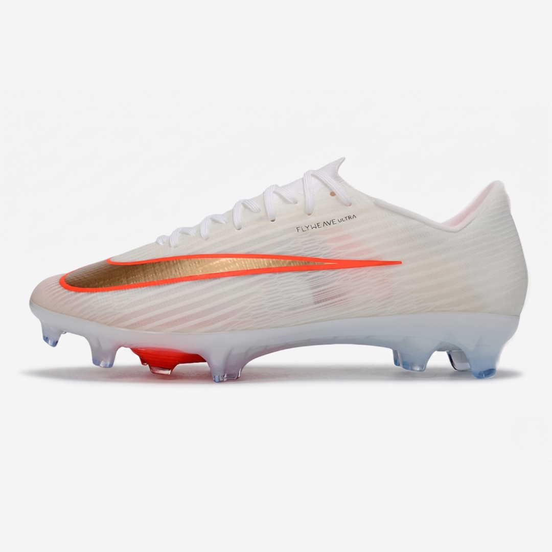 Chuteira Nike Air Zoom Mercurial Superfly 11 Elite FG - Branco e Laranjado