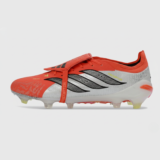 Chuteira Adidas Predator Elite FT 26 FG - Vermelha e Branca