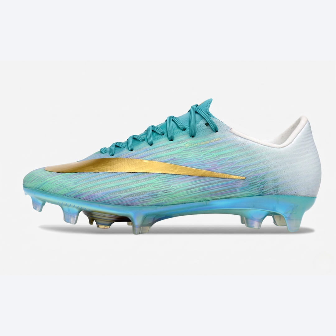 Chuteira Nike Air Zoom Mercurial Superfly 11 Elite FG - Azul e Dourado