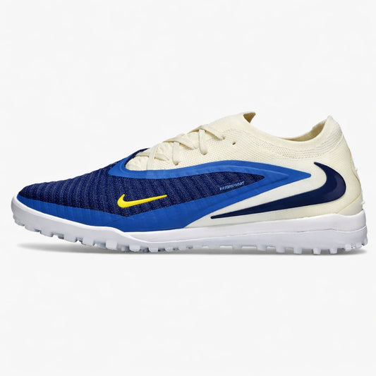 Chuteira Nike Phantom 6 Elite TF - Azul e Bege - Fear Nothing Pack