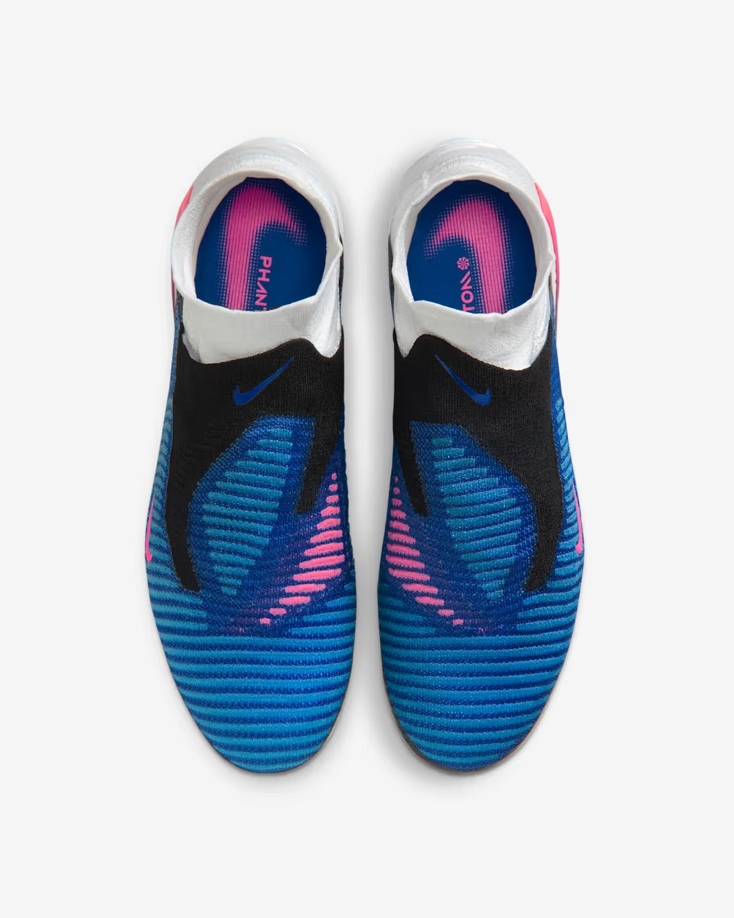 Chuteira Nike Phantom 6 Elite FG - Branca, Azul e Rosa - Attack Pack