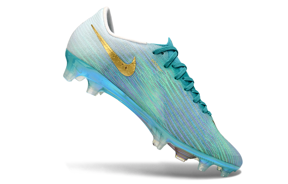 Chuteira Nike Air Zoom Mercurial Superfly 11 Elite FG - Azul e Dourado