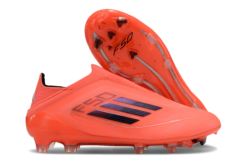 Chuteira Adidas F50 LL FG - Laranja e Preta