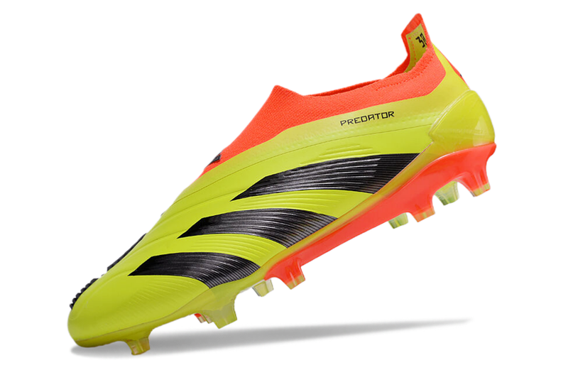 Chuteira Adidas Predator Elite Laceless FG - Verde, Preta e Laranja