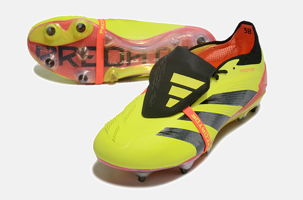 Adidas Predator Elite Fold-Over Tongue SG - Amarela, Preta e Laranja
