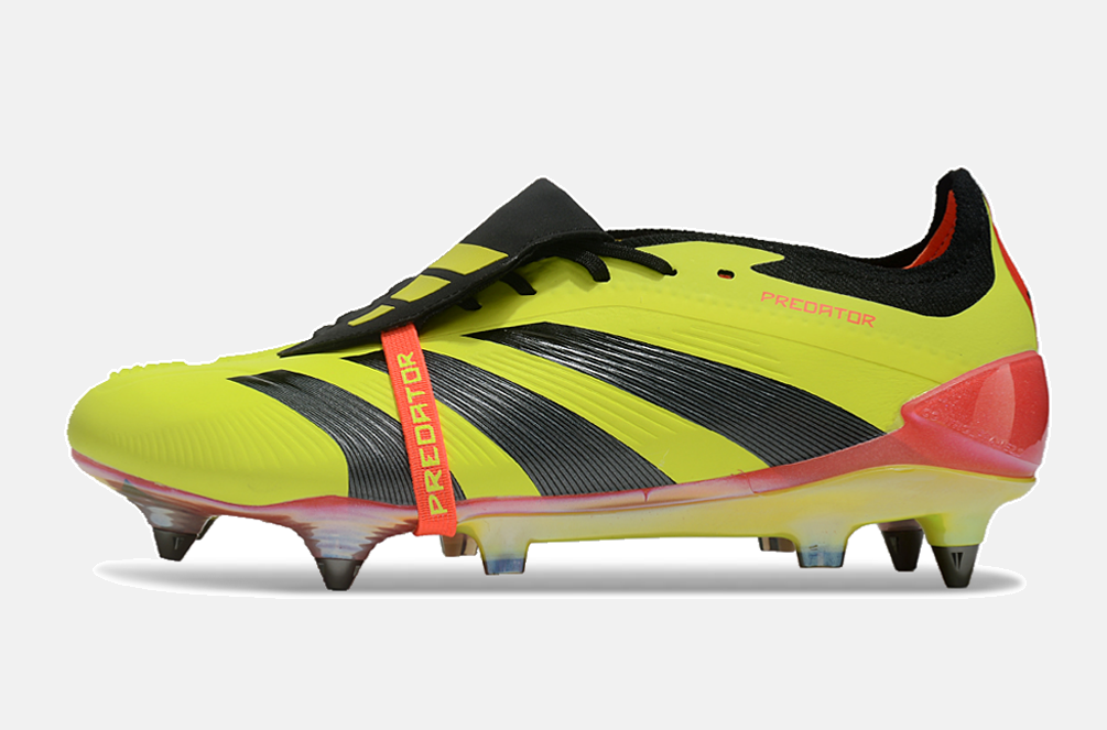 Adidas Predator Elite Fold-Over Tongue SG - Amarela, Preta e Laranja