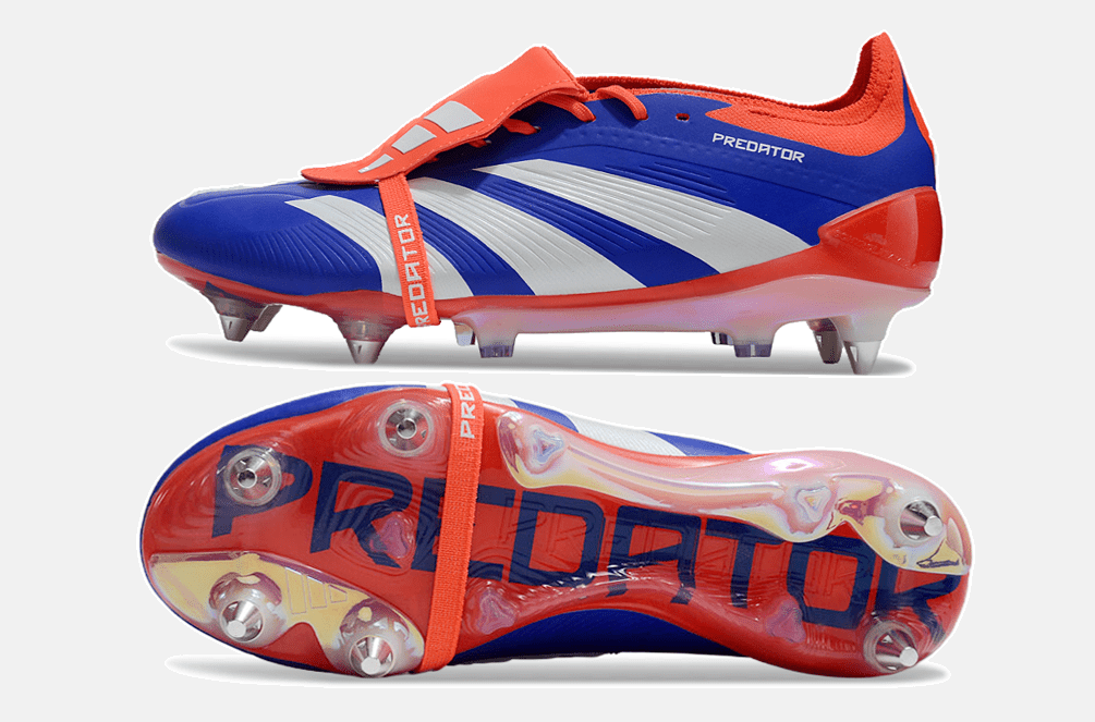 Adidas Predator Elite Fold-Over Tongue SG - Azul, Laranja e Branca - MAGNUM SPORT*