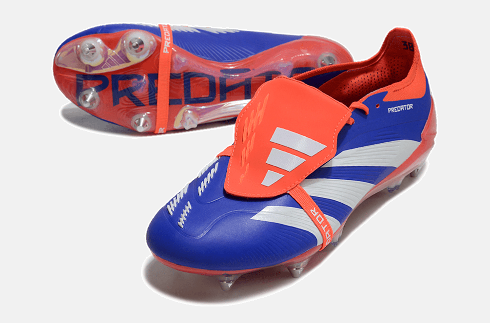Adidas Predator Elite Fold-Over Tongue SG - Azul, Laranja e Branca - MAGNUM SPORT*
