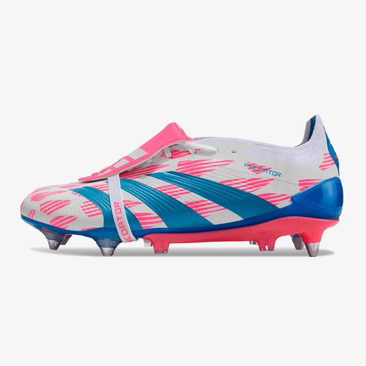 Adidas Predator Elite Fold-Over Tongue SG - Branca, Azul e Rosa - MAGNUM SPORT*