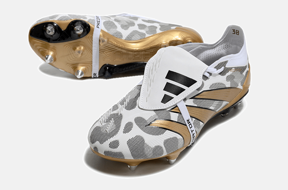 Adidas Predator Elite Fold-Over Tongue SG - Branca, Dourada e Preta - MAGNUM SPORT*