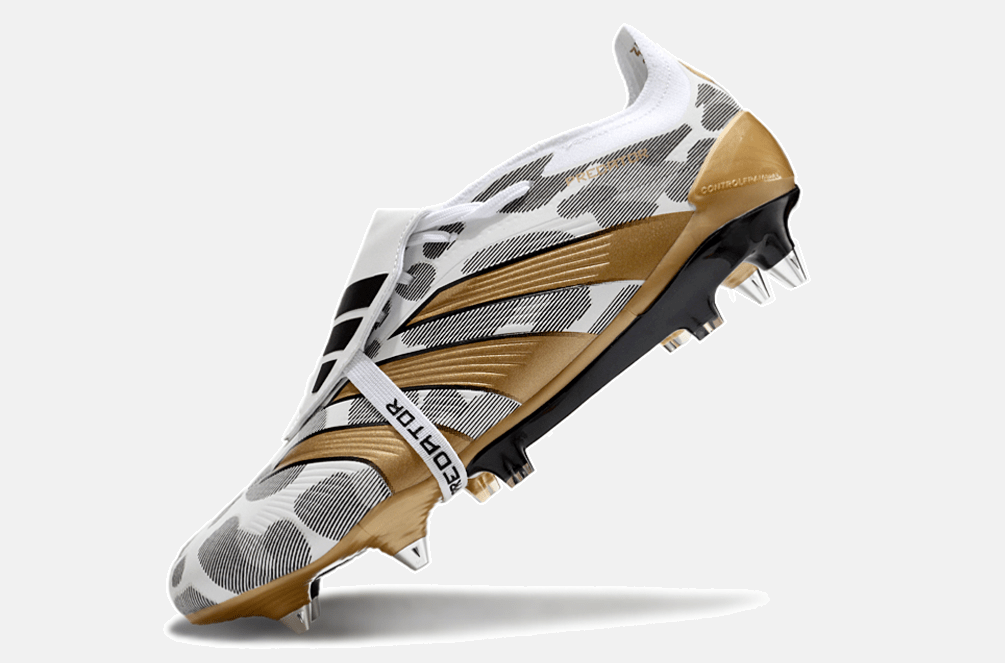 Adidas Predator Elite Fold-Over Tongue SG - Branca, Dourada e Preta - MAGNUM SPORT*