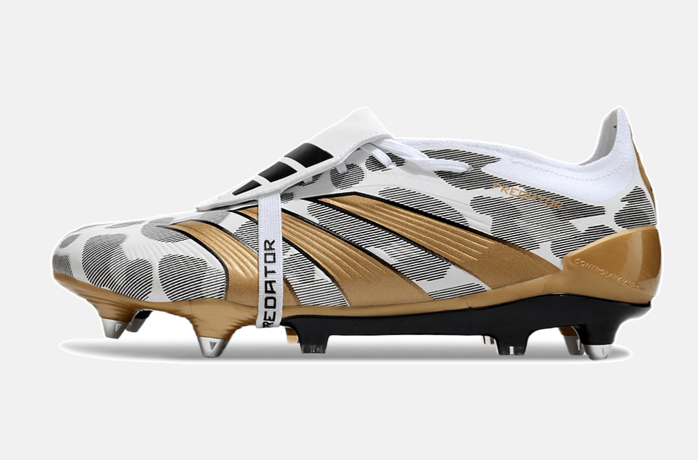 Adidas Predator Elite Fold-Over Tongue SG - Branca, Dourada e Preta - MAGNUM SPORT*