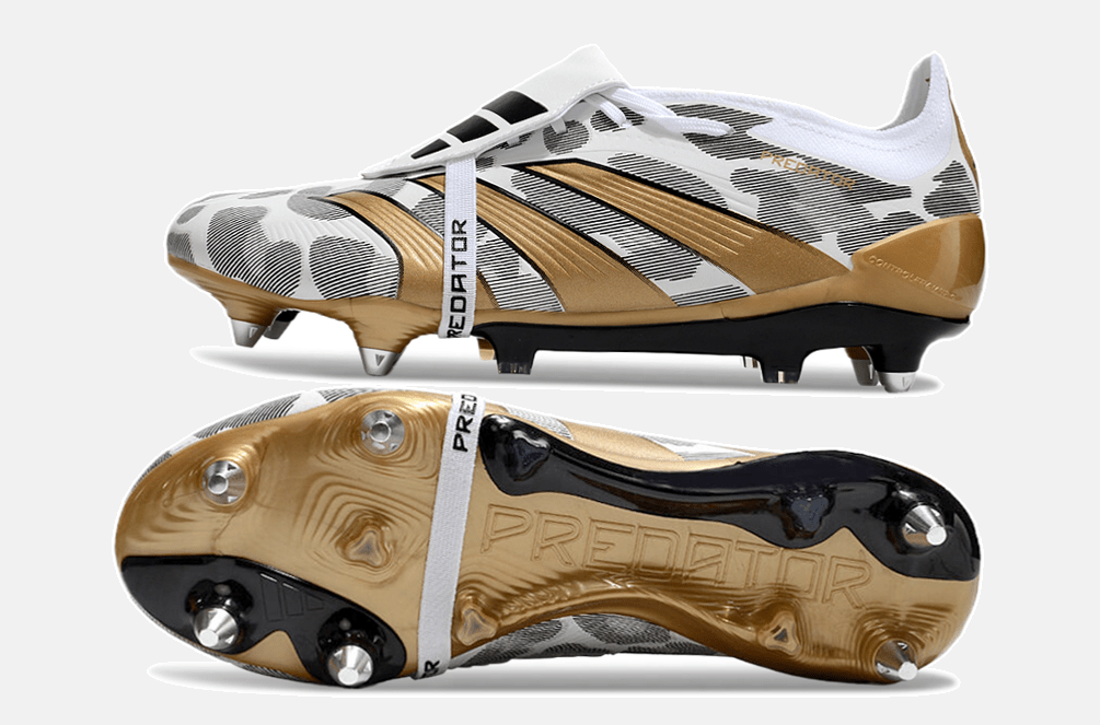 Adidas Predator Elite Fold-Over Tongue SG - Branca, Dourada e Preta - MAGNUM SPORT*