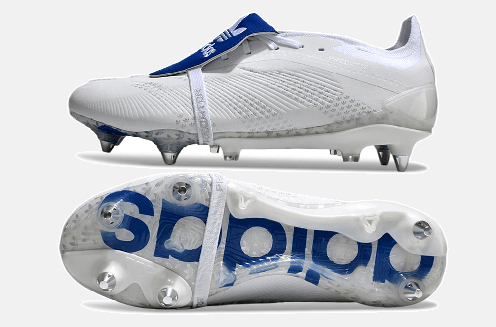 Adidas Predator Elite Fold-Over Tongue SG - Branca e Azul - MAGNUM SPORT*