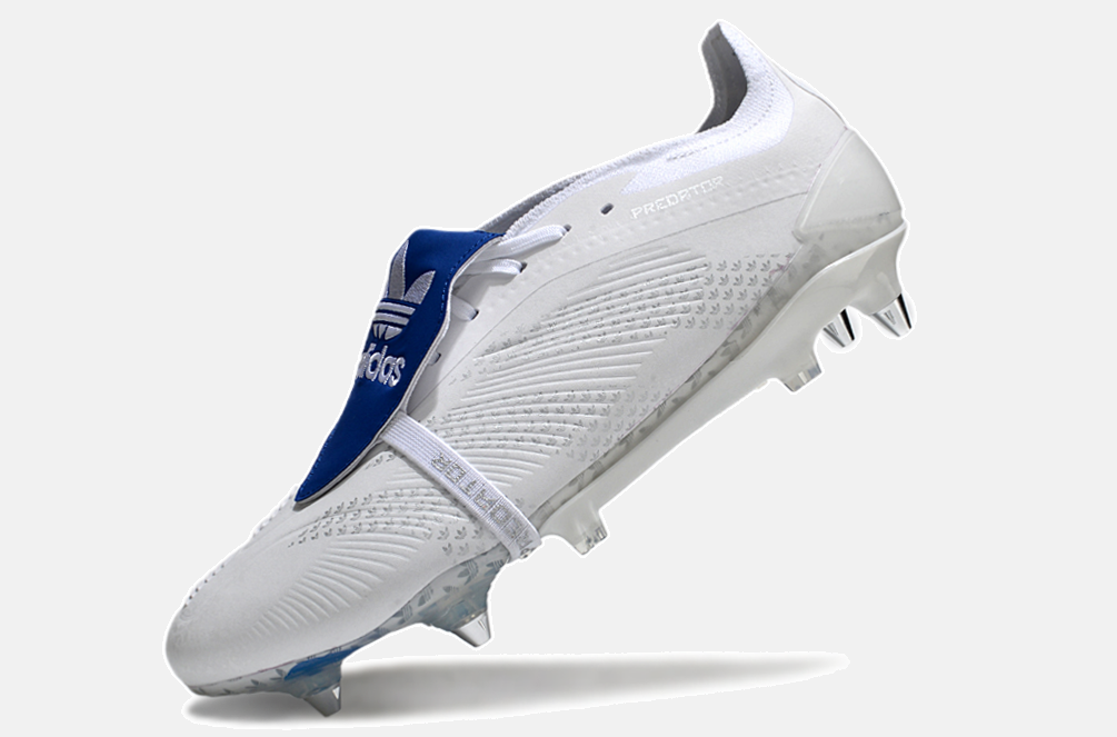 Adidas Predator Elite Fold-Over Tongue SG - Branca e Azul