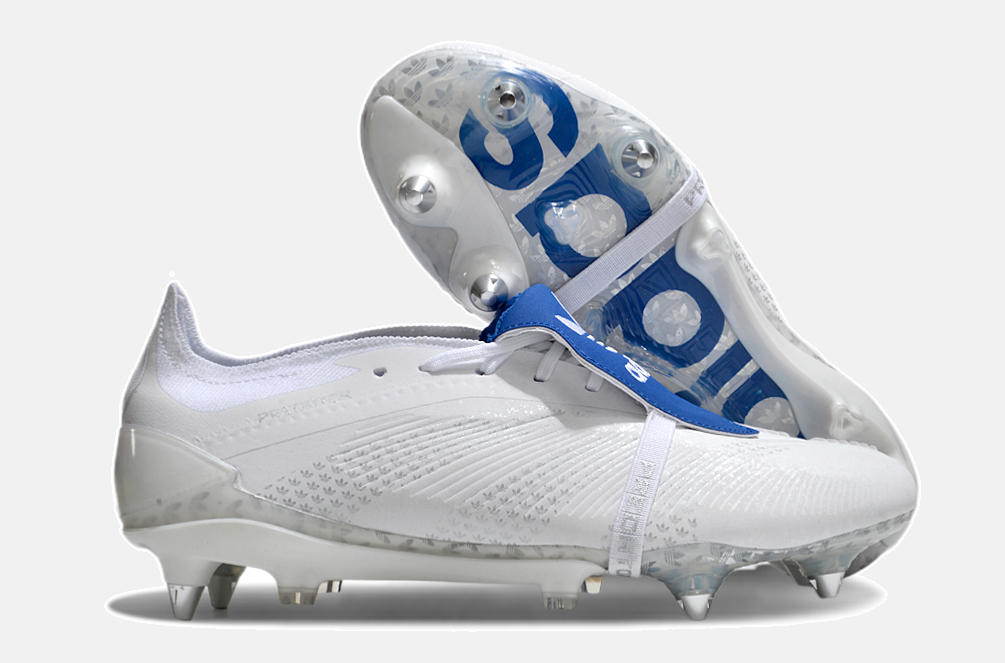 Adidas Predator Elite Fold-Over Tongue SG - Branca e Azul